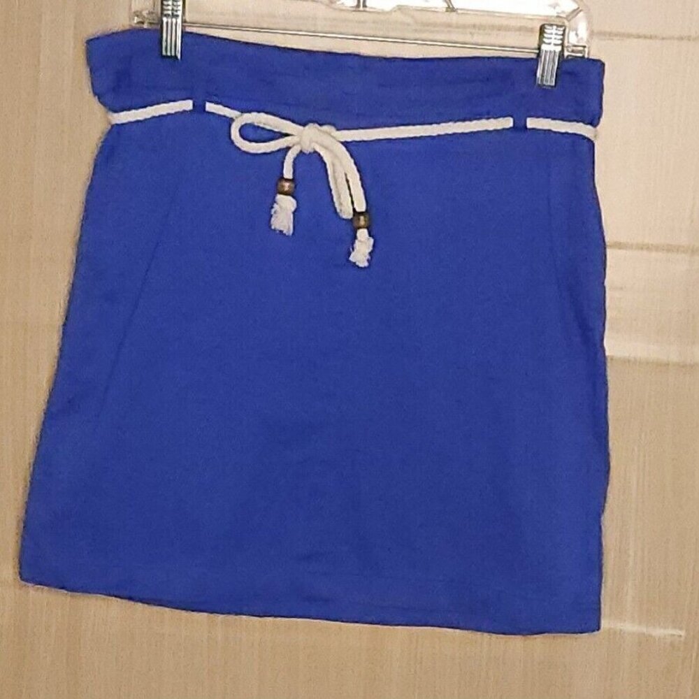Cambridge Dry Goods Blue Nautical Preppy Mini Skirt 4